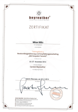 Milan Milic Beyreuther Zertifikat